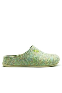 Pantoffel Gerecycled Pet Multi Groen