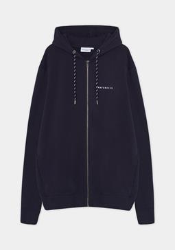 Hafendieb Hoodie Vest Logo Stick Navy
