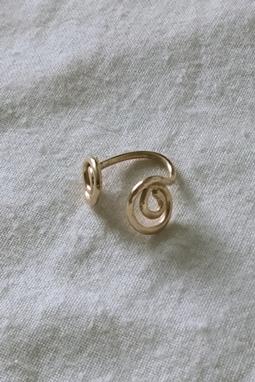 Ohrring Spirale Silber