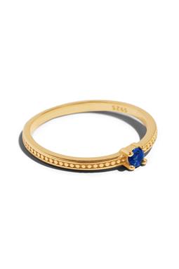 The Emma Ring Gold Blue