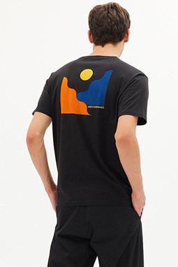 T-Shirt Mediterraneo Zwart