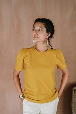 T-Shirt Yamini Puff Ocher Yellow