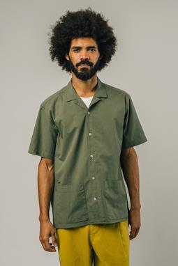 Seersucker Aloha Shirt Kakhi