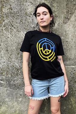 Peace 4 Oekraïne T-Shirt Zwart