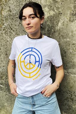 Peace 4 Oekraïne T-Shirt Wit