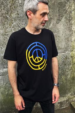 Peace 4 Ukraine T-Shirt Schwarz