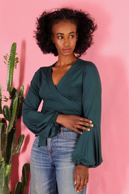 Wikkeltop Runa Petrol Blauw