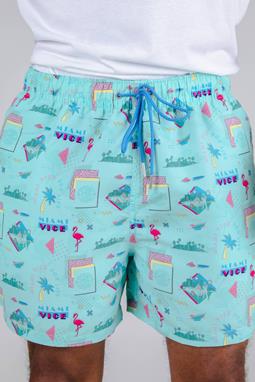 Zwemshort Miami Vice For Life Blauw