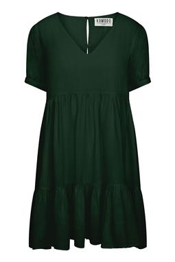 Sky Corn Fabric Mini Dress Forest Green