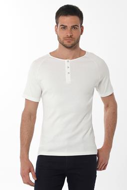 Henley T-Shirt Off White