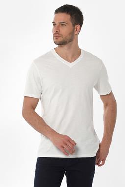 Basic T-Shirt V-Neck Off White
