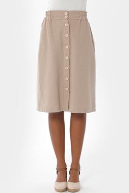 Skirt Buttons Beige