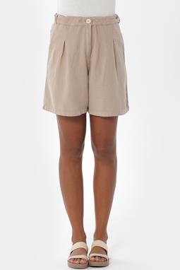 Shorts Pleated Beige
