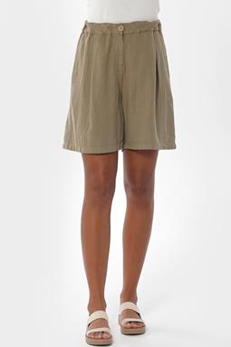 Shorts Pleated Olive Green