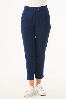 Chino-Hose Cropped Navy