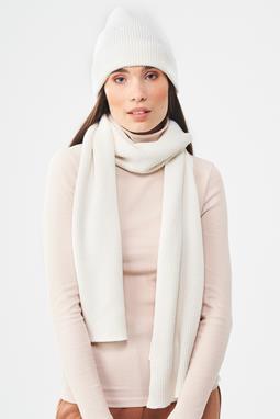 Unisex Knitted Scarf White