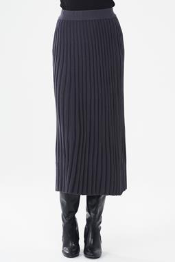 Knitted Maxi Skirt Dark Gray