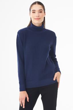 Turtleneck Sweater Dark Blue
