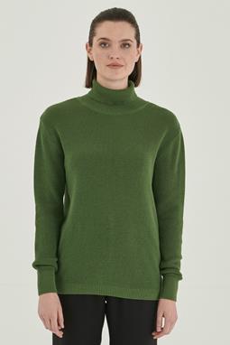 Turtleneck Sweater Dark Green