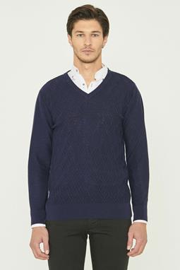 Sweater V-neck Navy