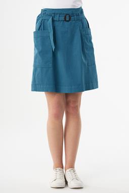 Miniskirt Belt And Buckle Petrol Blue
