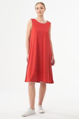 Sleeveless Jersey Dress Red