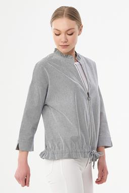 Jacket Stripe Pattern Light Grey