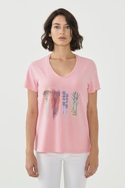 T-Shirt Organic Cotton Print Pink