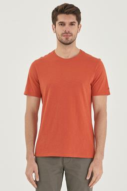Basic T-Shirt Biologisch Katoen Oranje
