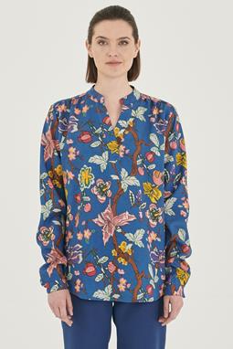 Blouse With Print Blue