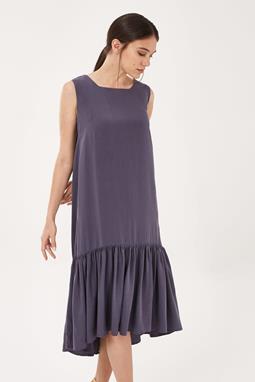 Midi Dress Purple Grey