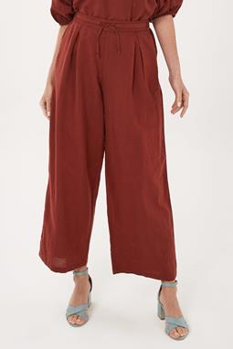 Wide Pants Dark Red Brown