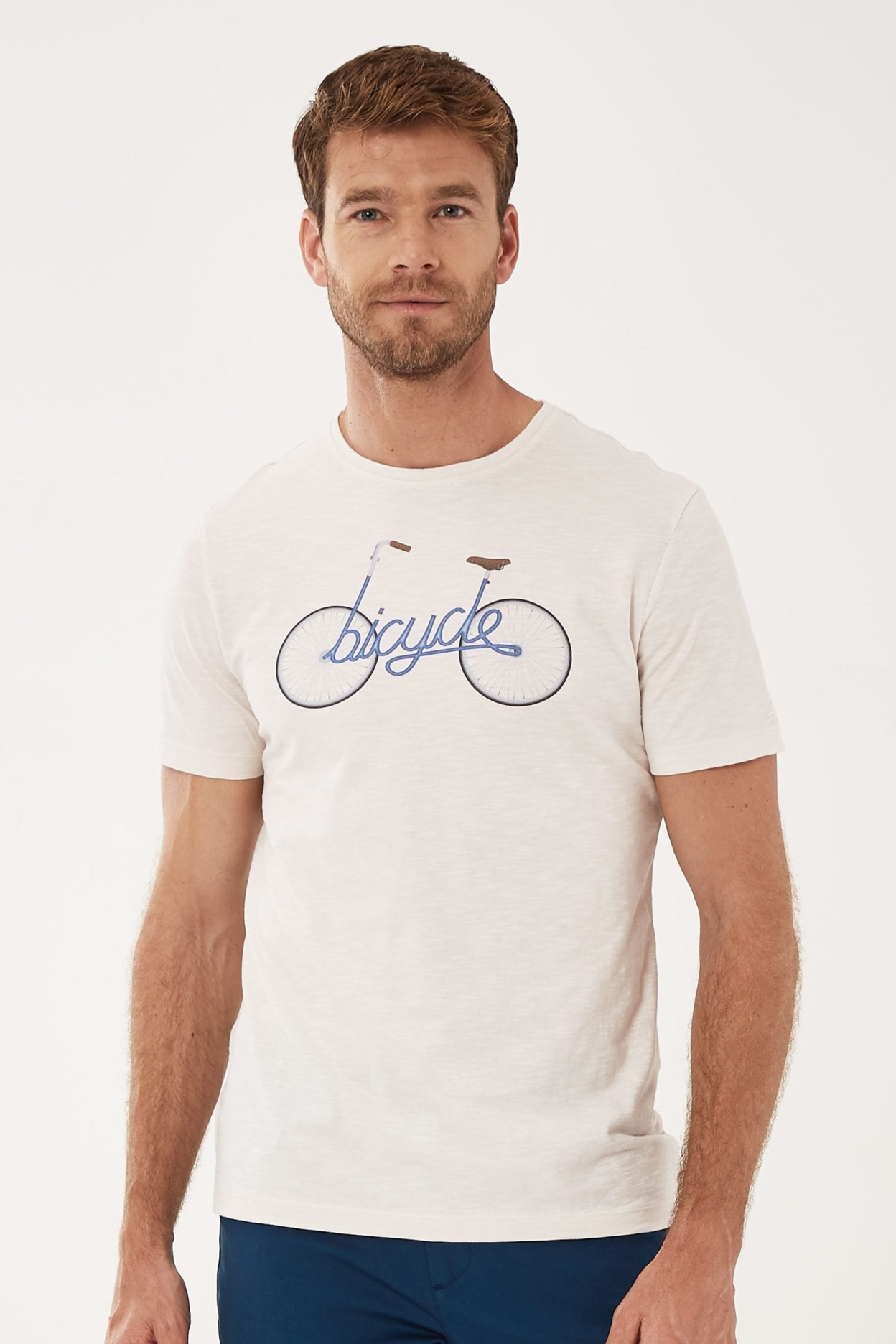 T-Shirt Bicycle Cream