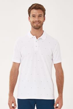 Polo Shirt Print White