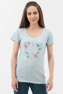 T-Shirt Butterfly Light Blue