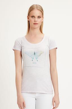 T-Shirt Biologisch Katoen Print Lichtpaars