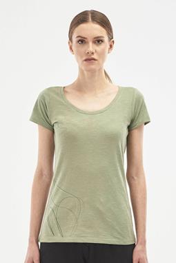 T-Shirt Bio-Baumwolle Aufdruck Grün