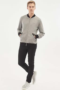  Bomber Jacket Sweatshirt Grey