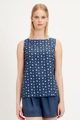 Tencel Blouse Top With Print