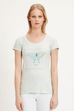 T-Shirt With Butterfly Print