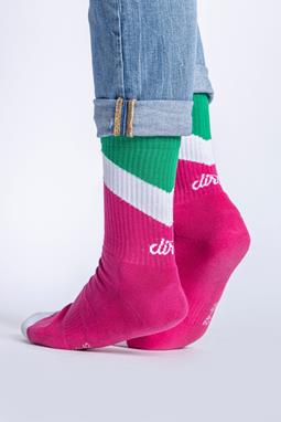 Zig Zag Sokken Roze Wit Groen