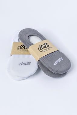 4-Pack Sneaker Sokken Wit & Grijs