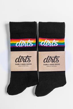 2-Pack Rainbow Socks Black