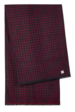 Houndstooth Shawl Cherry Red