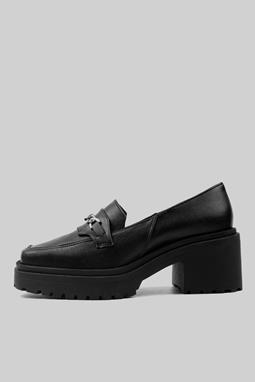 Squared Chunky Loafers Black
