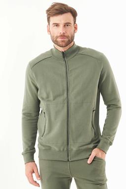 Soft Touch Sweat Jacket Mid Olive