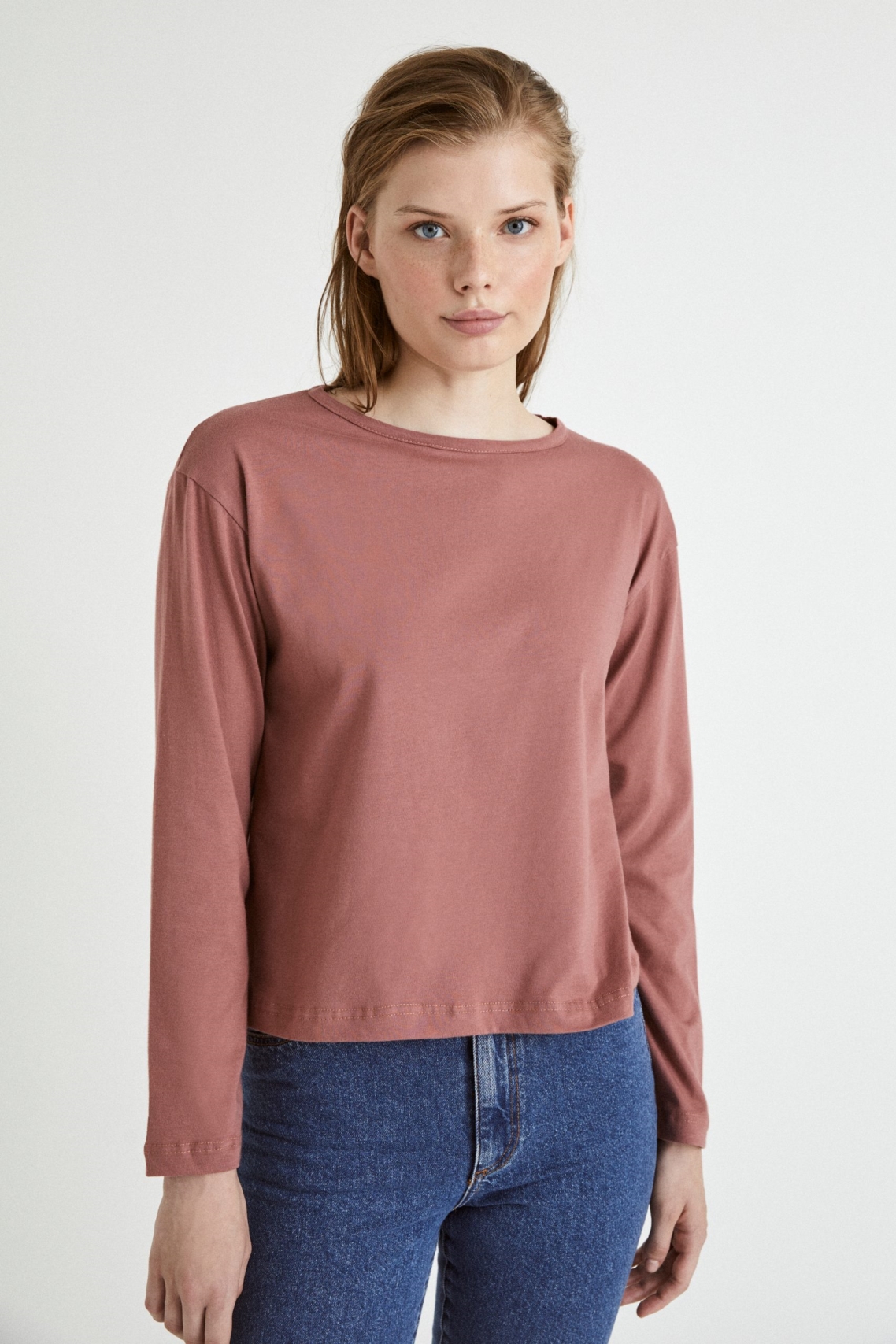 T-Shirt Longsleeve Roze