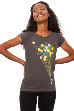 T-Shirt Luftballons Grau