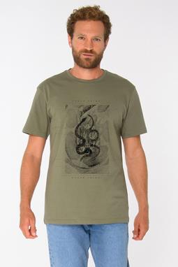 T-Shirt Serpens Diep Lichen Groen