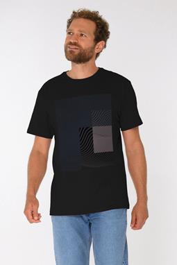 T-Shirt Würfel Schwarz